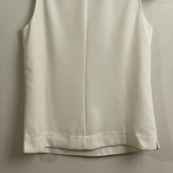 J. Crew 0 tank top white gold sequin bow festive classic contemporary Corpcore - Picture 8 of 8